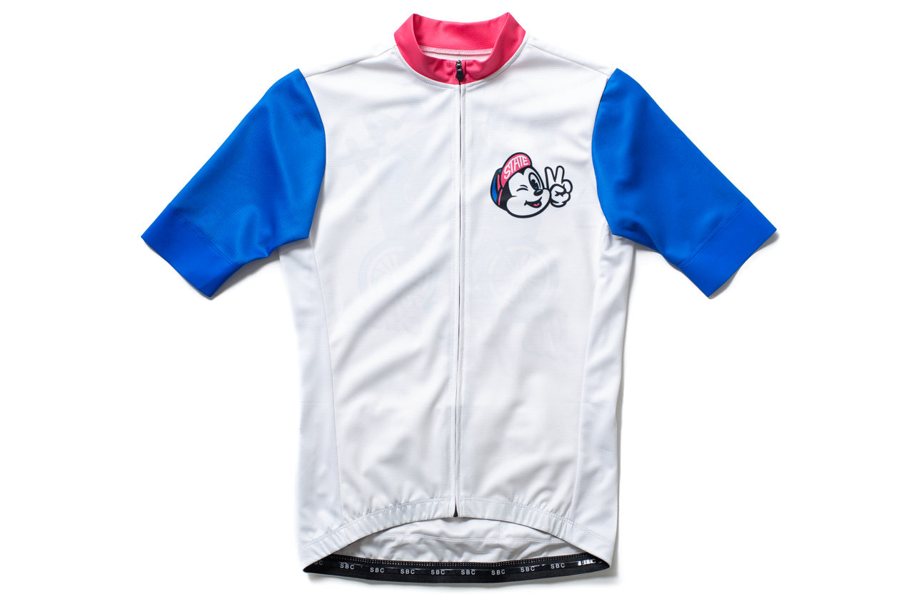 State Bicycle Co. - "Relax.." Jersey  - Sustainable Clothing Collection (White)