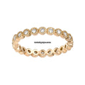 Bezel Set Diamond Eternity Ring 0.48 Carat TW 18k Rose Gold