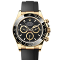 Rolex Daytona 126518 Black Gold Rings Oysterflex