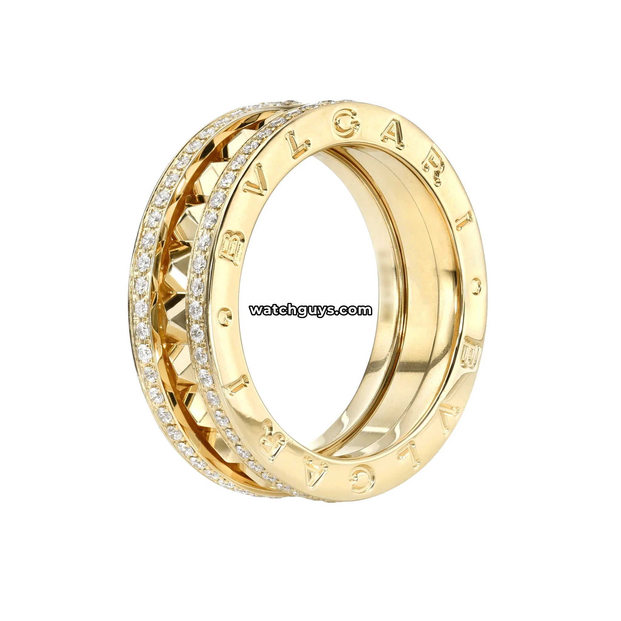 Bvlgari B.Zero1 Rock Diamond Yellow Gold Ring