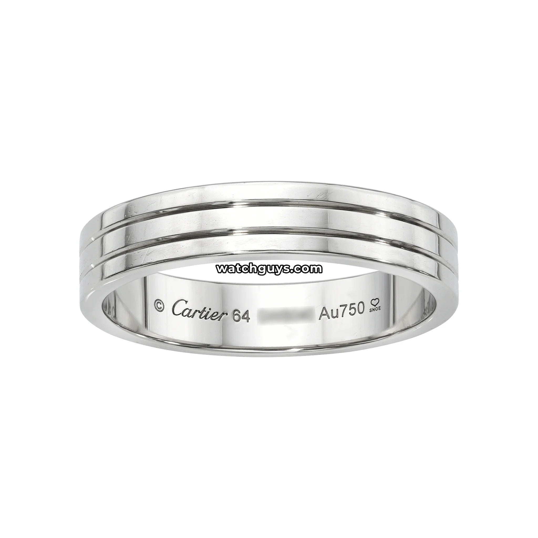 Cartier Verdome Louis Wedding Band 18K White Gold
