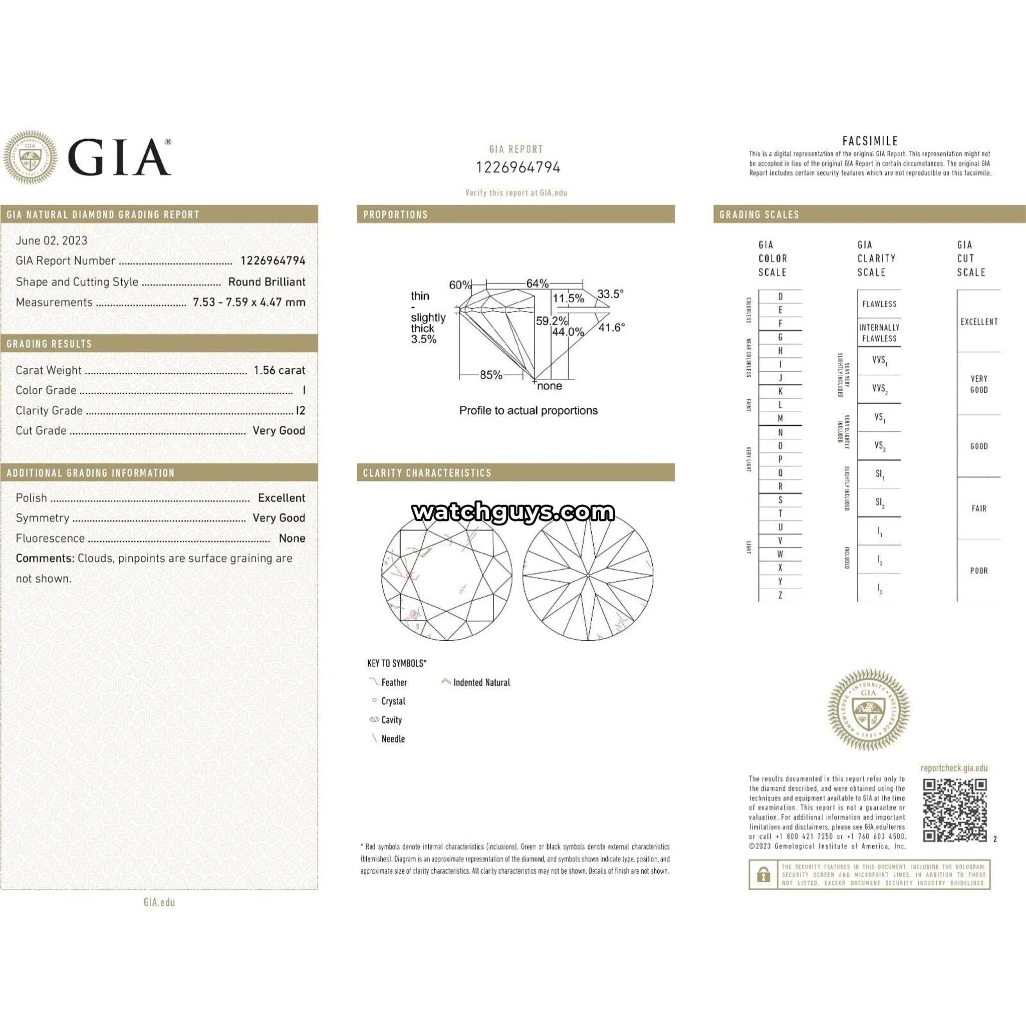 Diamond Stud Earrings 3.08 Carat TW 14K White Gold GIA Certified