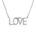 Love Diamond Pendant Necklace 18k White Gold
