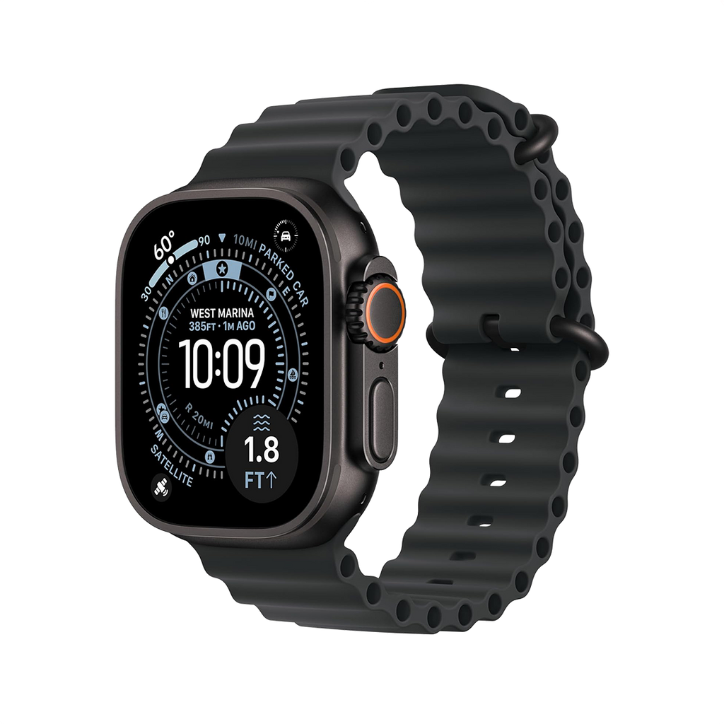 Apple Watch Ultra 3 49mm GPS + Cellular - Black Titanium w/ Black Ocean Band, Grade A