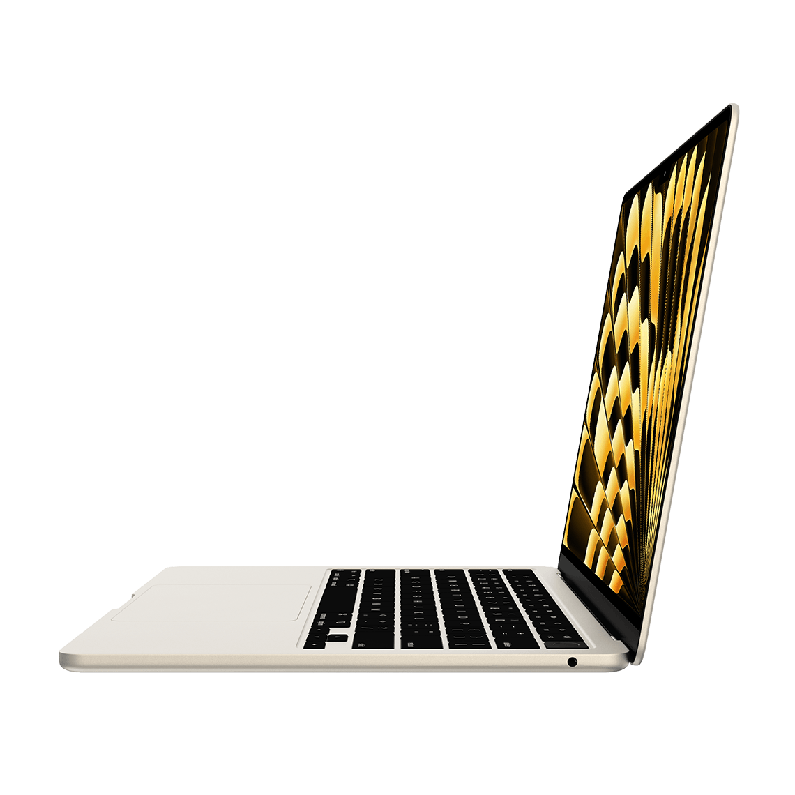 Apple 13-inch MacBook Air M3 chip, 8GB RAM, 256GB Flash, 8-Core GPU, Starlight - Grade A