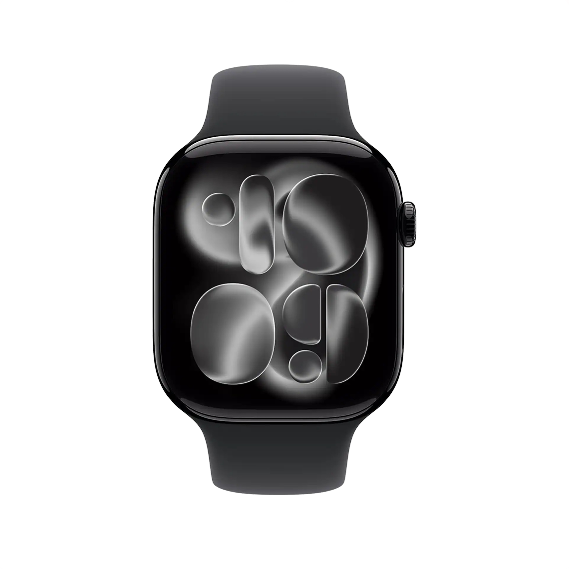 Apple Watch Series 11 46mm GPS - Jet Black w/ M/L Black Sport Band, Grade A