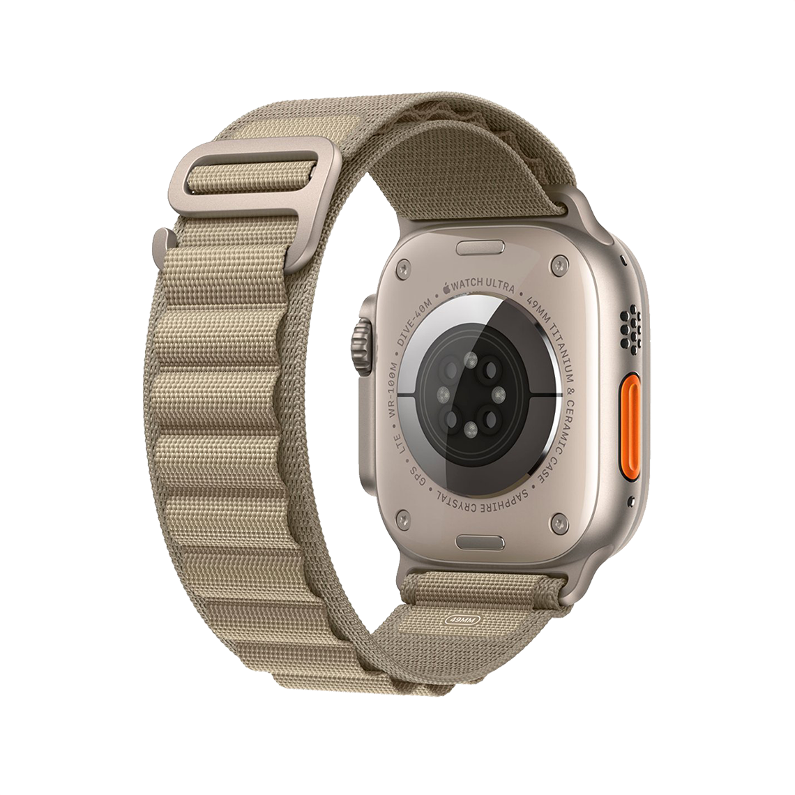 Apple Watch Ultra 2 49mm GPS + Cellular - Titanium - Medium Olive Alpine Loop, Grade B