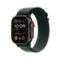 Apple Watch Ultra 2 49mm GPS + Cellular - Black Titanium w/ Small Dark Green Alpine Loop, Grade A