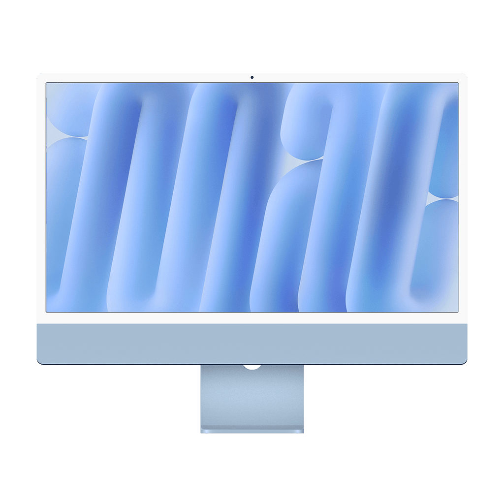 Apple M4 iMac 24-inch - Blue - 16GB RAM, 512GB Flash, 10-Core GPU, 4 Ports, Open Box
