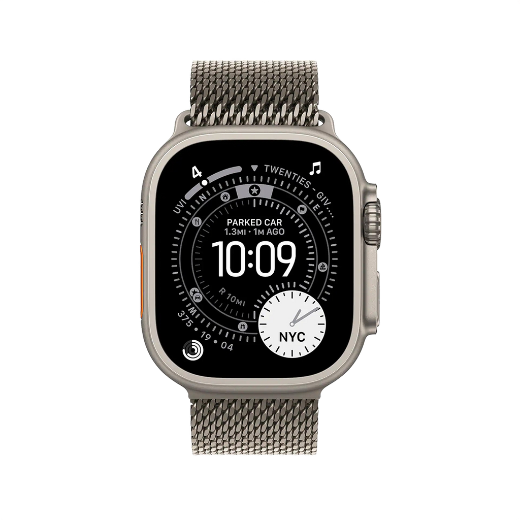 Apple Watch Ultra 3 49mm GPS + Cellular - Natural Titanium w/ Medium Natural Titanium Milanese Loop, Open Box