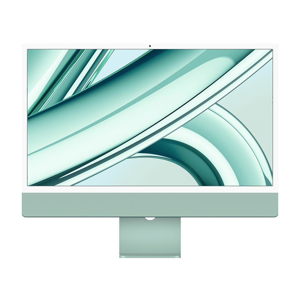 Apple M3 iMac 24-inch - Green - 8GB RAM, 512GB Flash, 10-Core GPU, 4 Ports, Open Box