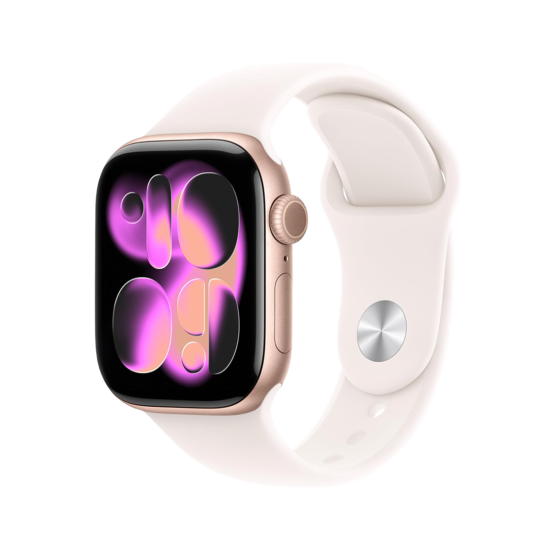 Apple Watch Series 11 42mm GPS - Rose Gold w/ S/M Light Blush Sport Band, Open Box