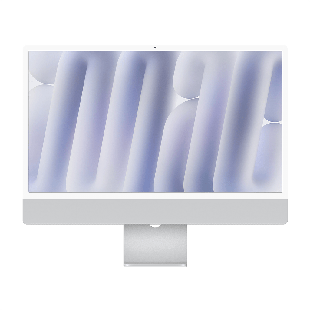 Apple M4 iMac 24-inch - Silver - 24GB RAM, 512GB Flash, 10-Core GPU, 4 Ports, Open Box