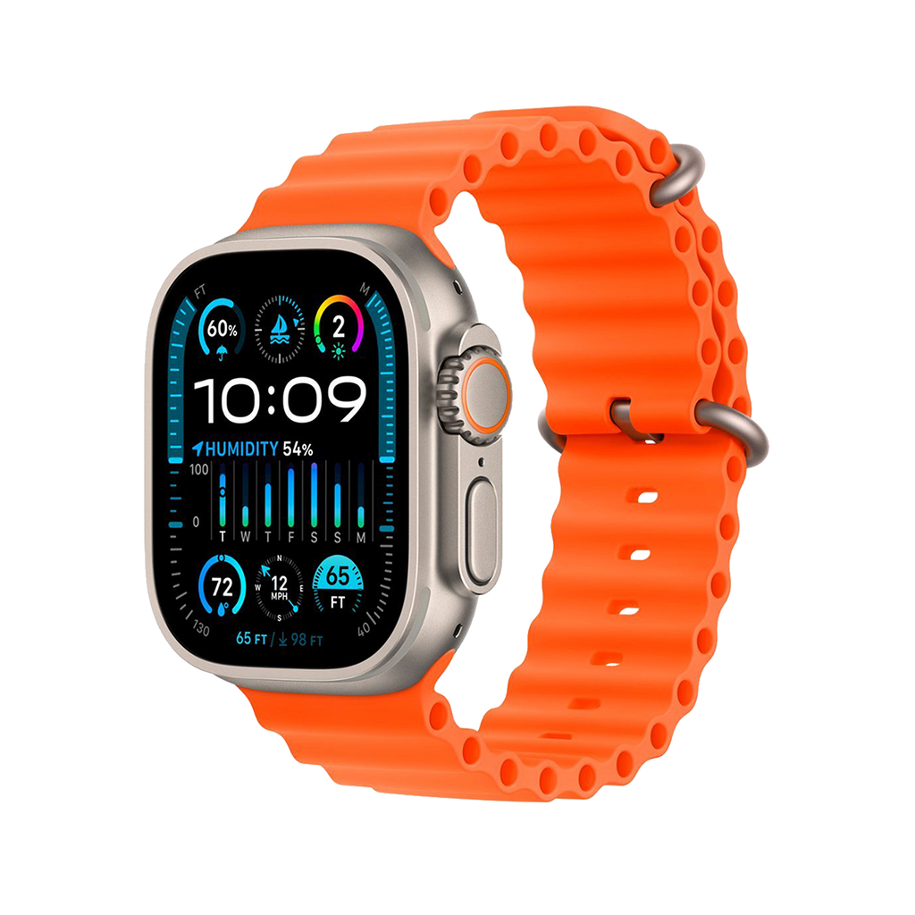 Apple Watch Ultra 2 49mm GPS + Cellular - Titanium - Orange Ocean Band, Grade A