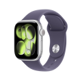 Apple Watch Series 11 42mm GPS + Cellular - Silver w/ M/L Purple Fog Sport Band, Grade B