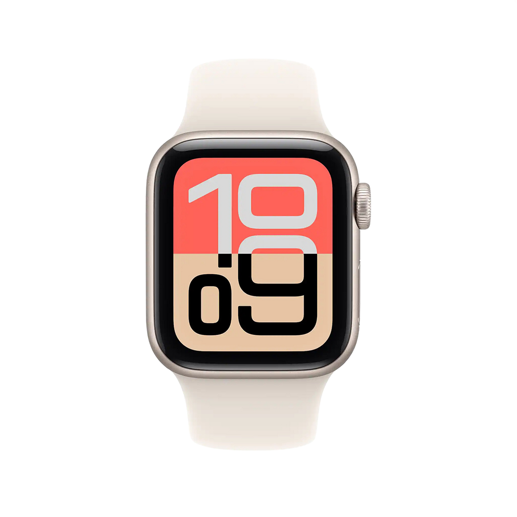Apple Watch SE 3 44mm GPS - Starlight w/ S/M Starlight Sport Band, Grade A