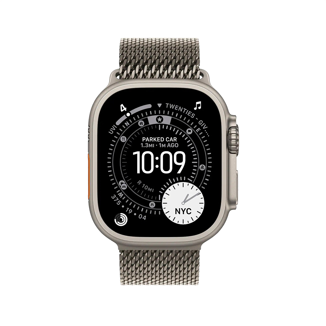 Apple Watch Ultra 3 49mm GPS + Cellular - Natural Titanium w/ Large Natural Titanium Milanese Loop, Grade A