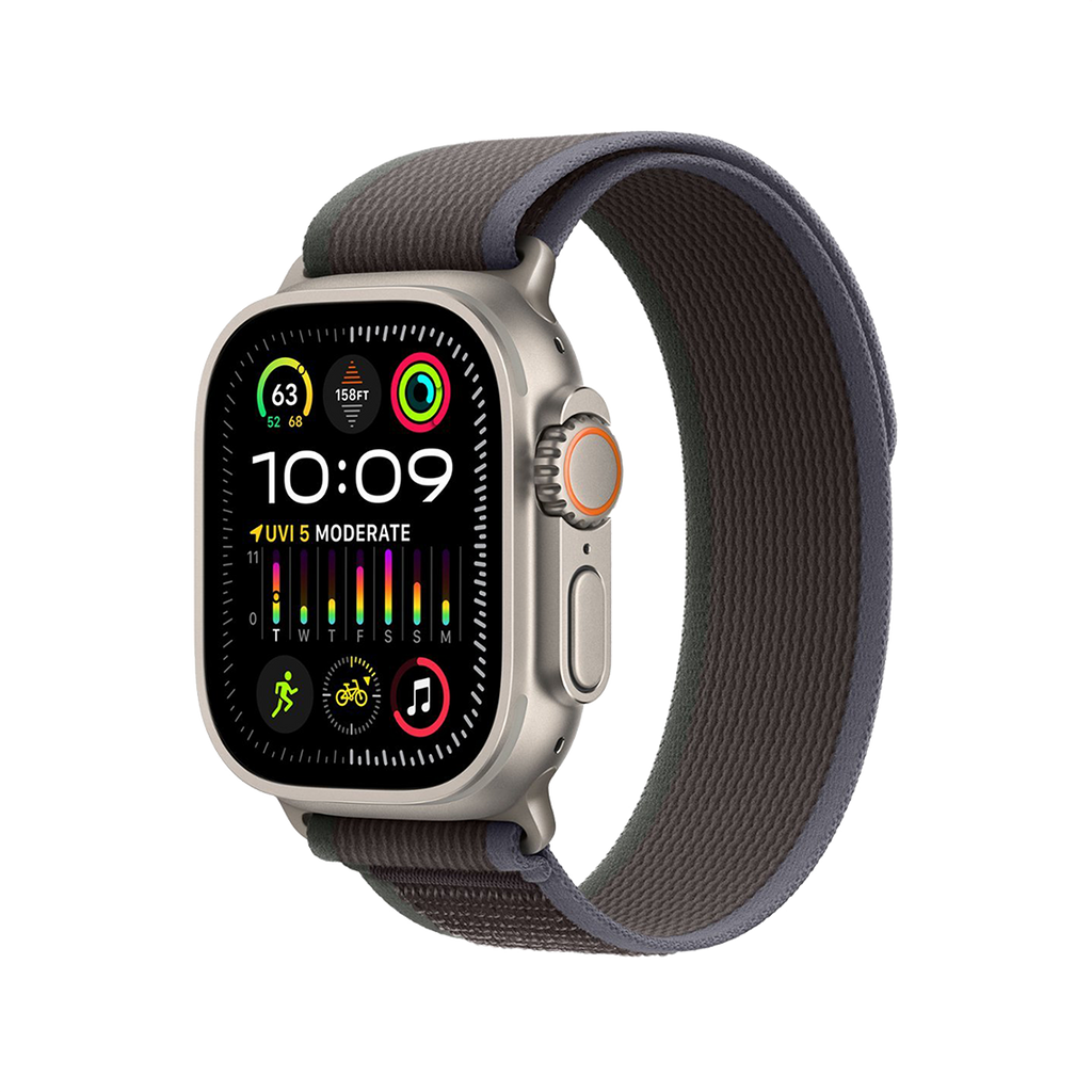 Apple Watch Ultra 2 49mm GPS + Cellular - Titanium - S/M Black/Blue Trail Loop, Grade B