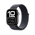 Apple Watch Series 10 46mm GPS + Cellular - Jet Black w/ Ink Sport Loop, Grade A