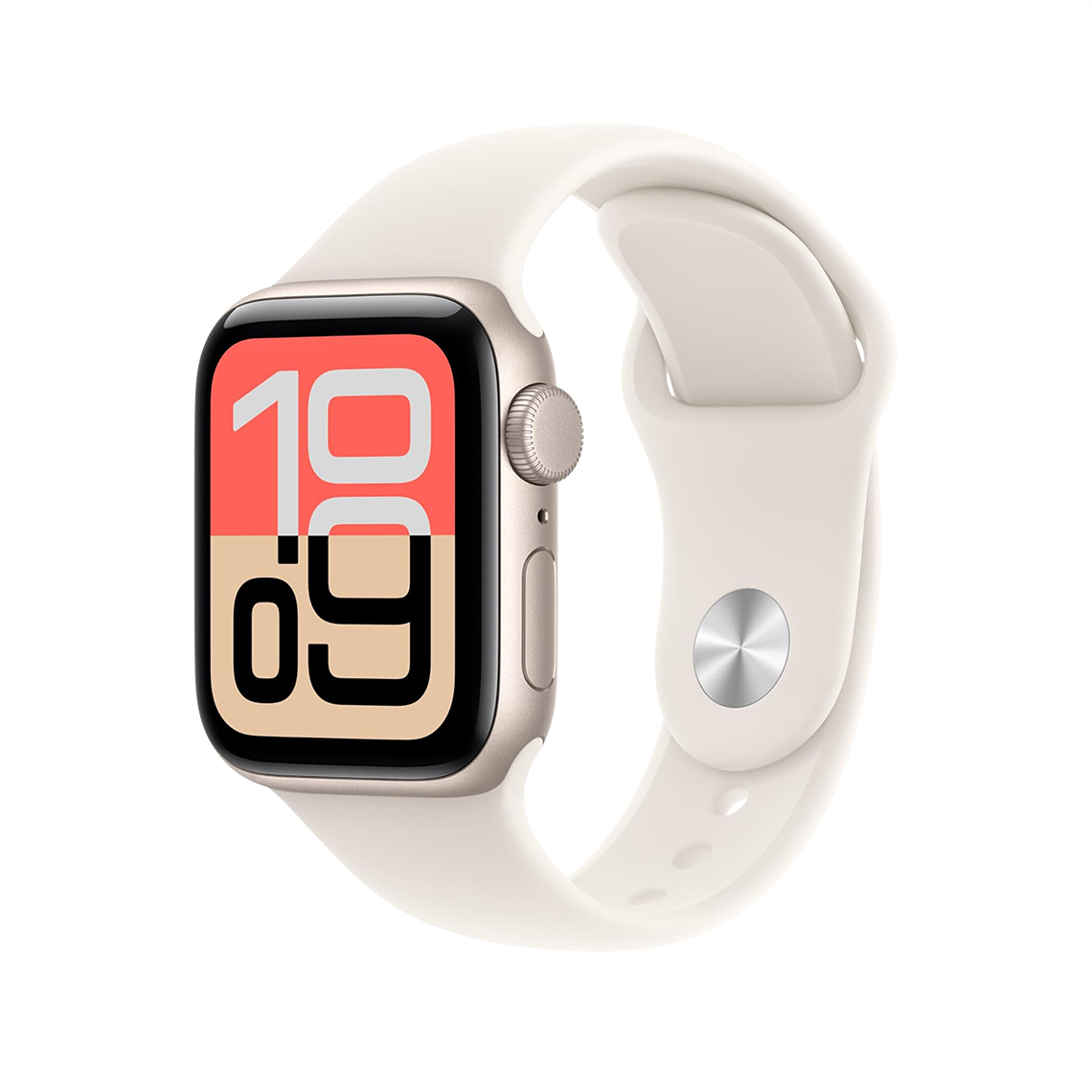 Apple Watch SE 3 40mm GPS + Cellular - Starlight w/ S/M Starlight Sport Band, Grade A