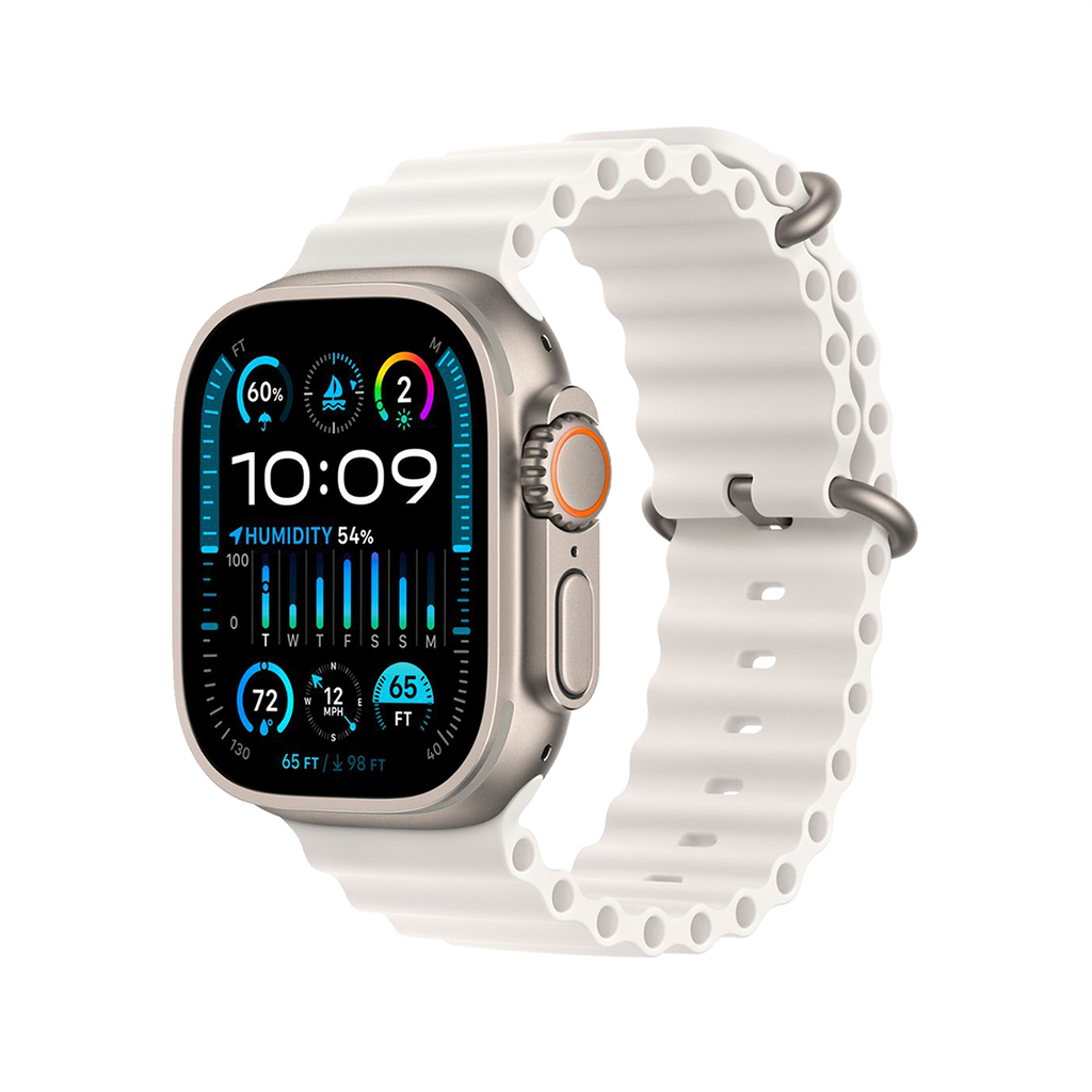 Apple Watch Ultra 2 49mm GPS + Cellular - Titanium - White Ocean Band, Open Box