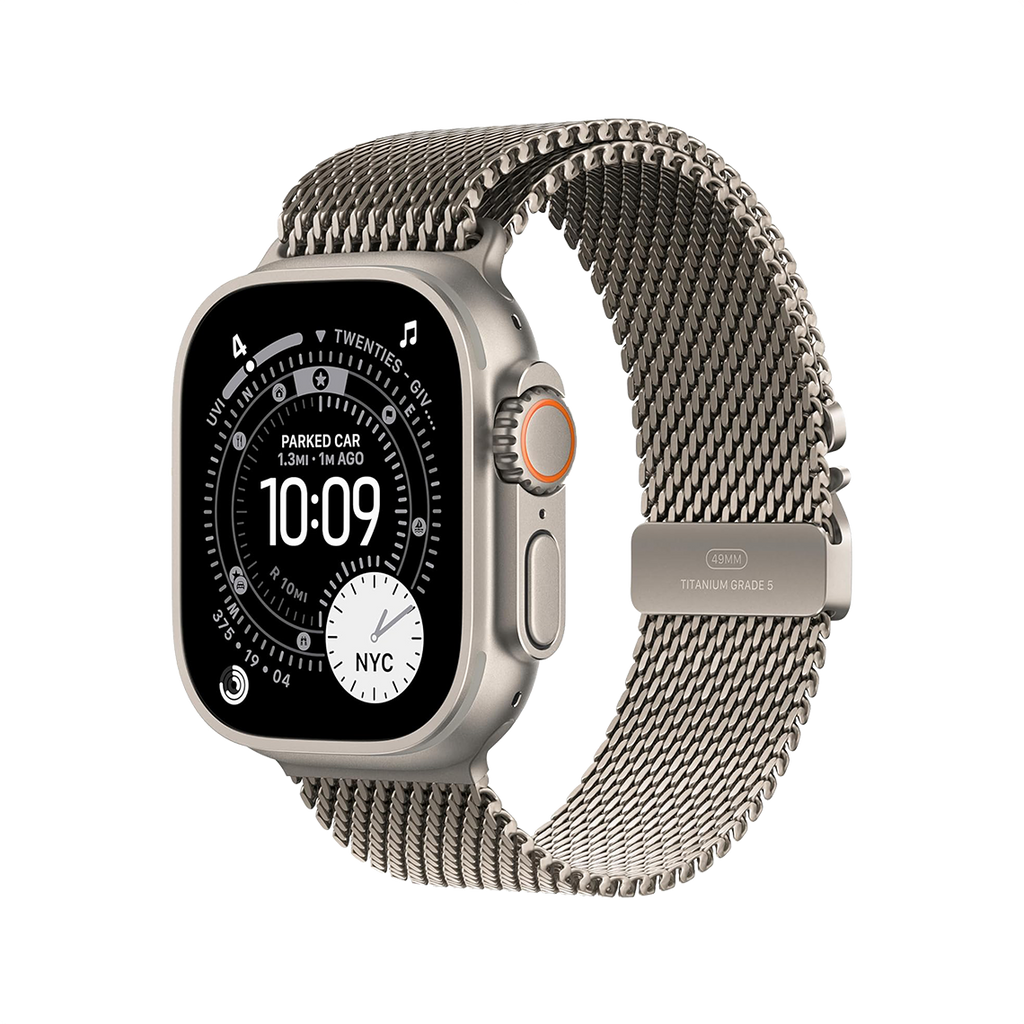 Apple Watch Ultra 3 49mm GPS + Cellular - Natural Titanium w/ Large Natural Titanium Milanese Loop, Open Box