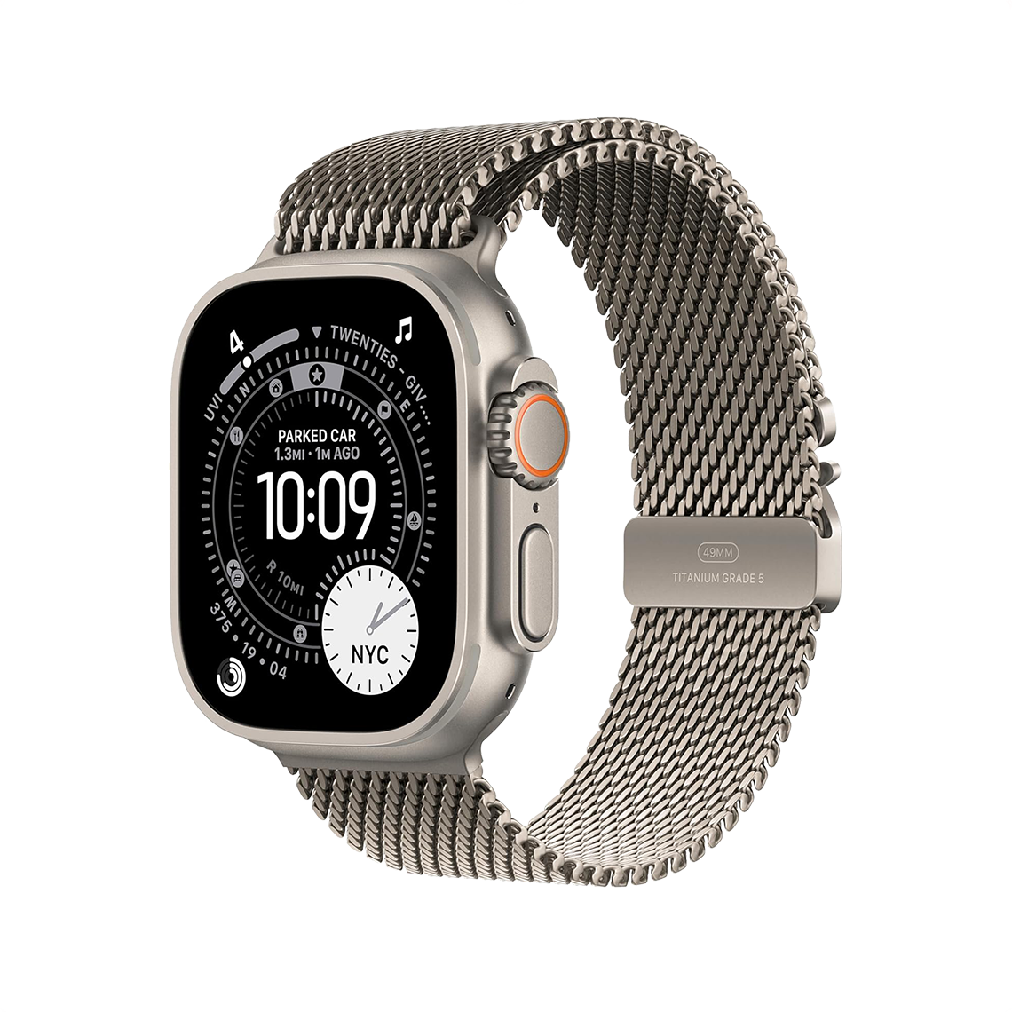Apple Watch Ultra 3 49mm GPS + Cellular - Natural Titanium w/ Large Natural Titanium Milanese Loop, Open Box