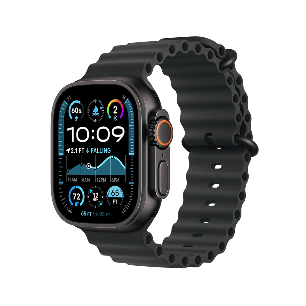 Apple Watch Ultra 2 49mm GPS + Cellular - Black Titanium w/ Black Ocean Band, Open Box