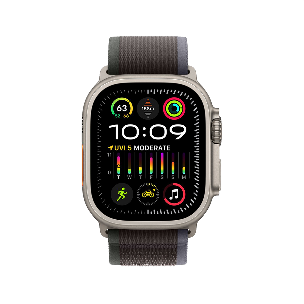 Apple Watch Ultra 2 49mm GPS + Cellular - Titanium - M/L Black/Blue Trail Loop, Grade A