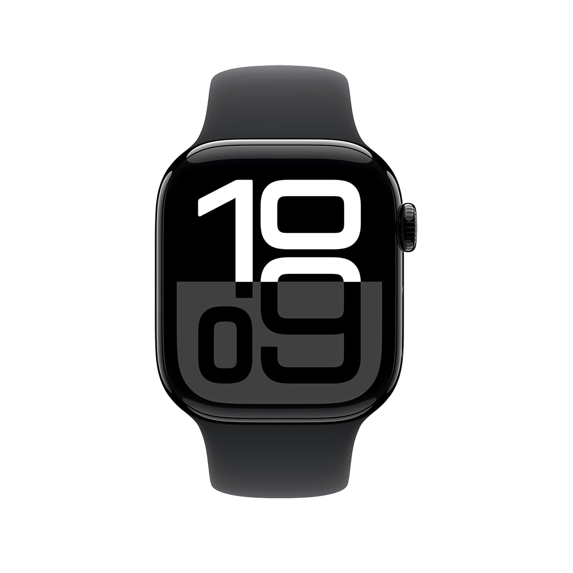 Apple Watch Series 10 42mm GPS + Cellular - Jet Black w/ M/L Black Sport Band, Grade B