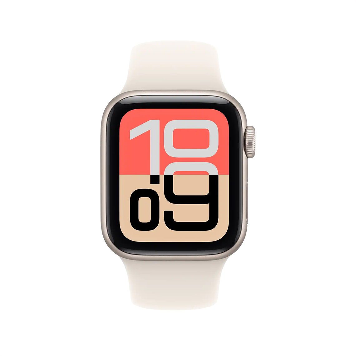 Apple Watch SE 3 44mm GPS - Starlight w/ S/M Starlight Sport Band, Grade B