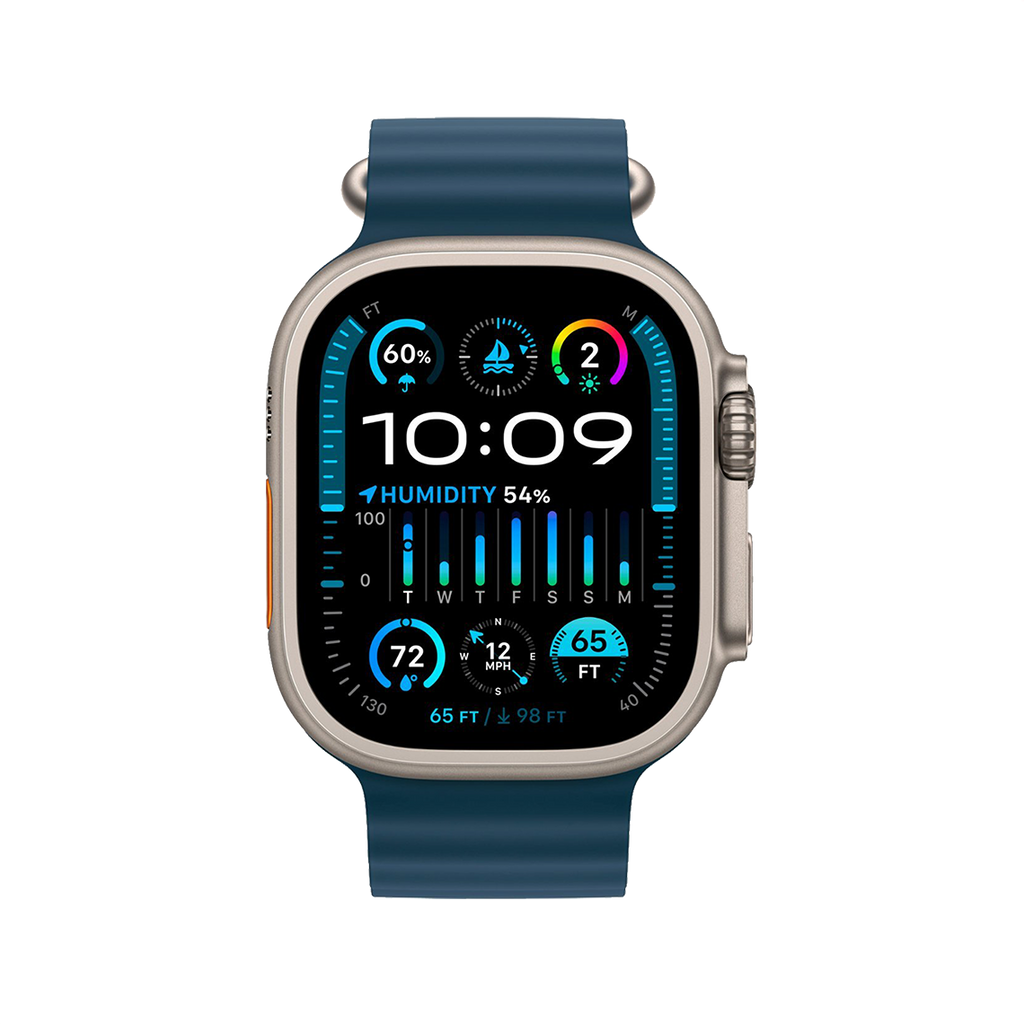 Apple Watch Ultra 2 49mm GPS + Cellular - Titanium - Blue Ocean Band, Grade B