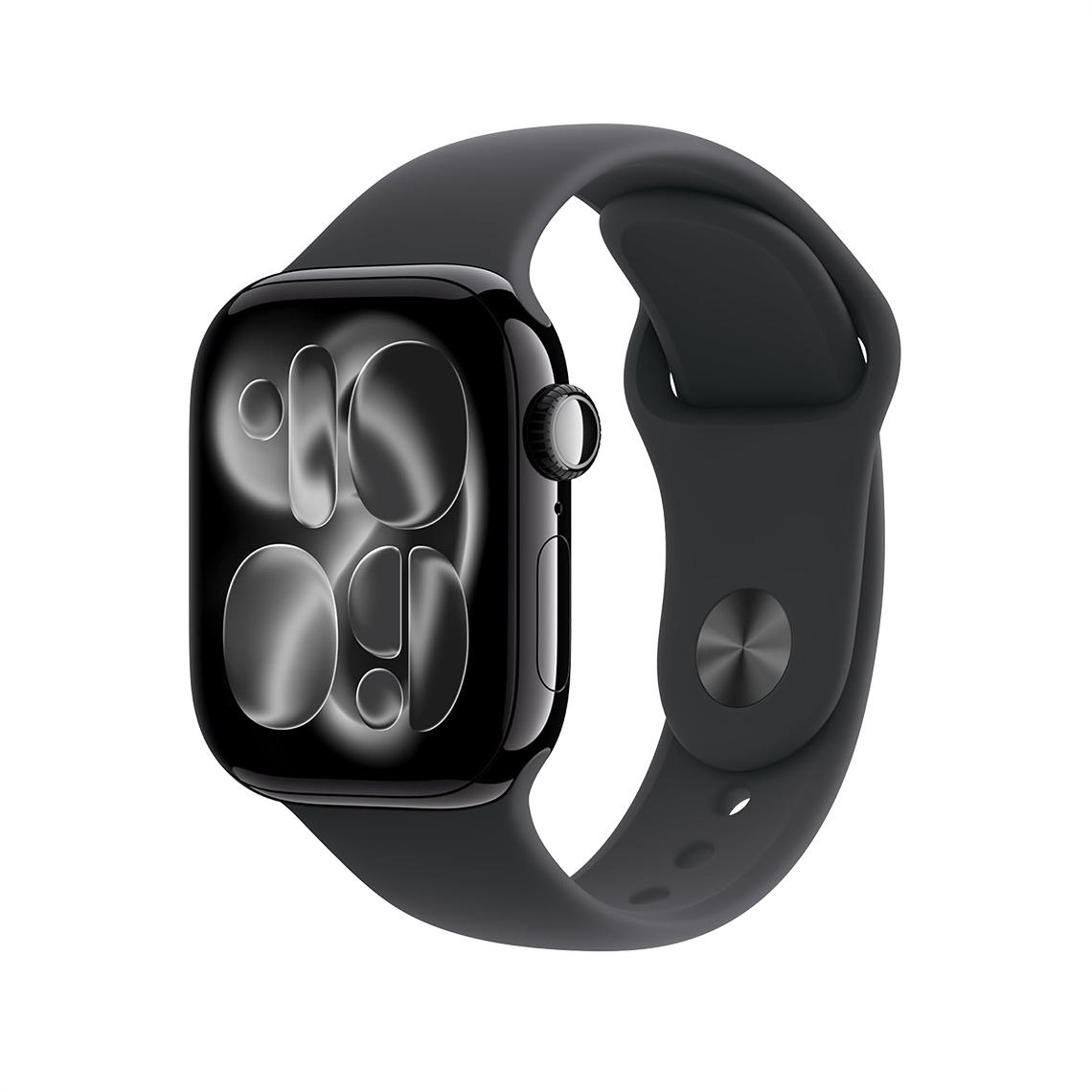 Apple Watch Series 11 42mm GPS - Jet Black w/ S/M Black Sport Band, Open Box