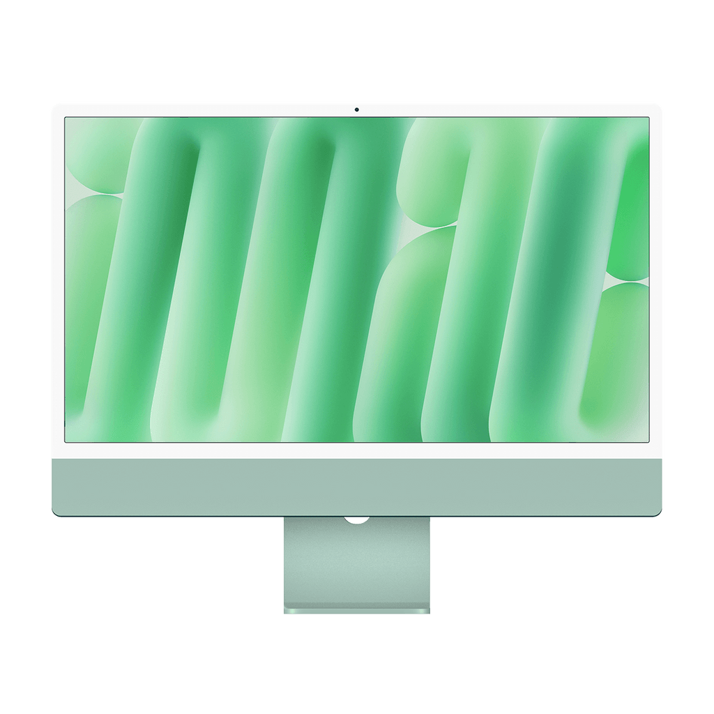 Apple M4 iMac 24-inch - Green - 16GB RAM, 256GB Flash, 8-Core GPU, 2 Ports, Open Box