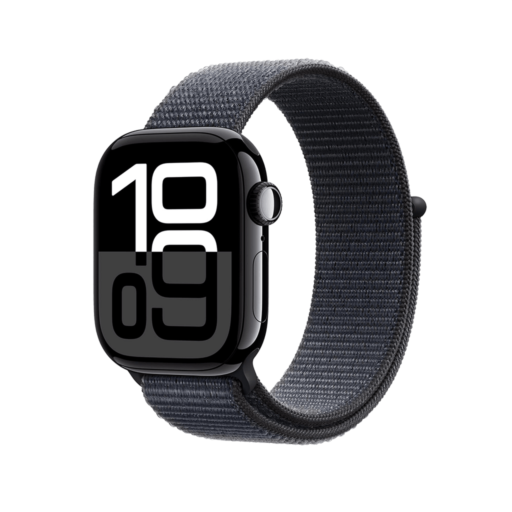 Apple Watch Series 10 42mm GPS + Cellular - Jet Black w/ Ink Sport Loop, Open Box