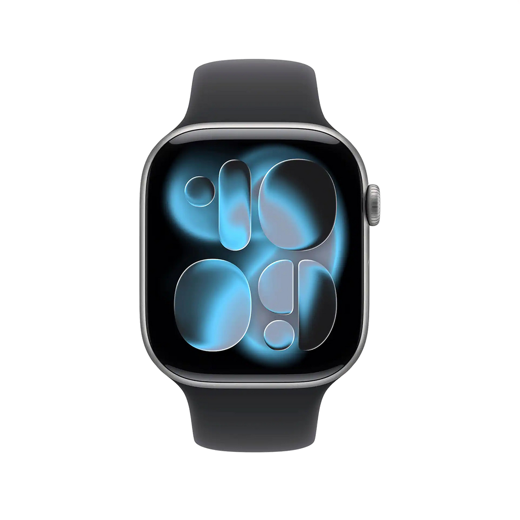 Apple Watch Series 11 46mm GPS + Cellular - Space Gray w/ M/L Black Sport Band, Grade A