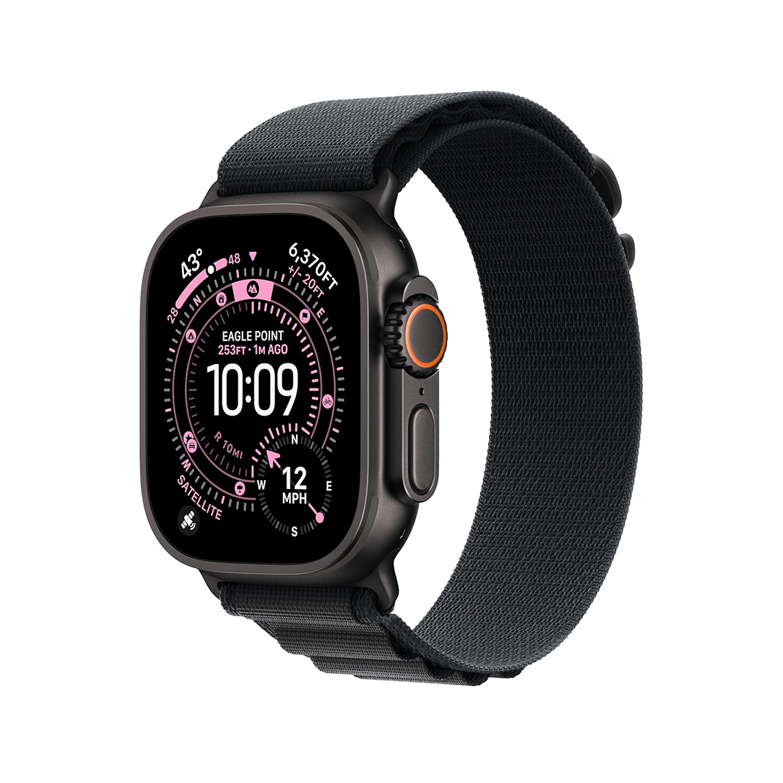 Apple Watch Ultra 3 49mm GPS + Cellular - Black Titanium w/ Small Black Alpine Loop, Grade A