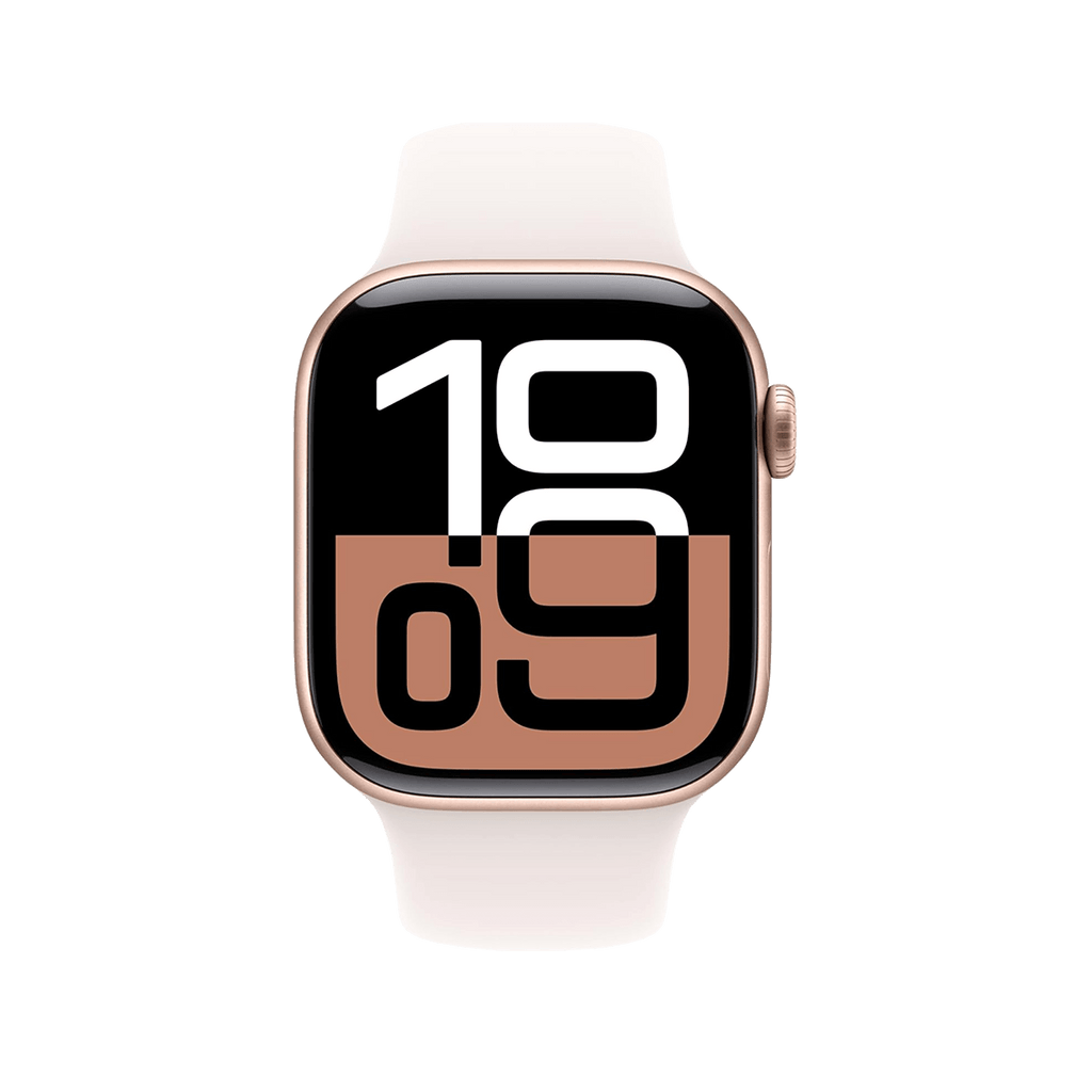 Apple Watch Series 10 42mm GPS - Rose Gold w/ S/M Light Blush Sport Band, Grade A