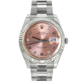 Rolex Date 115234 Salmon Arabic Dial Oyster