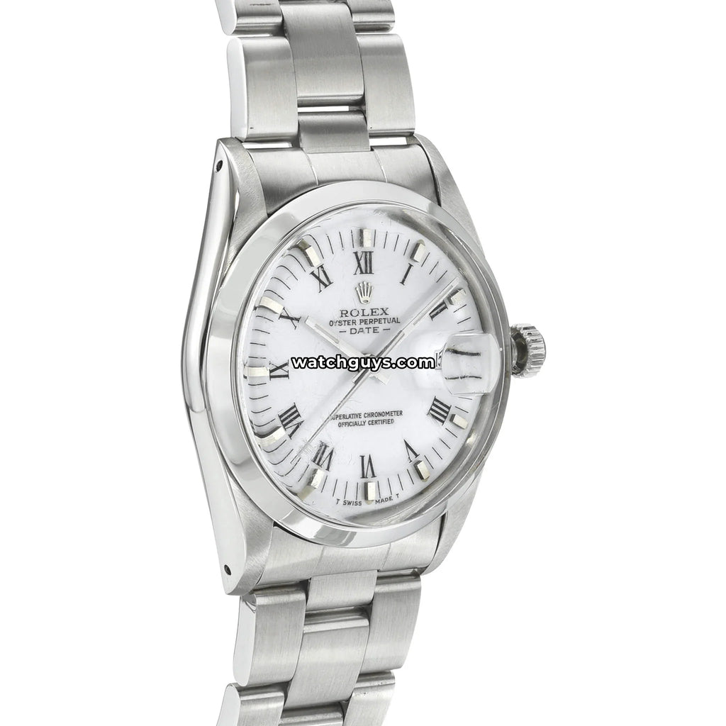 Rolex Date 15000 White Roman