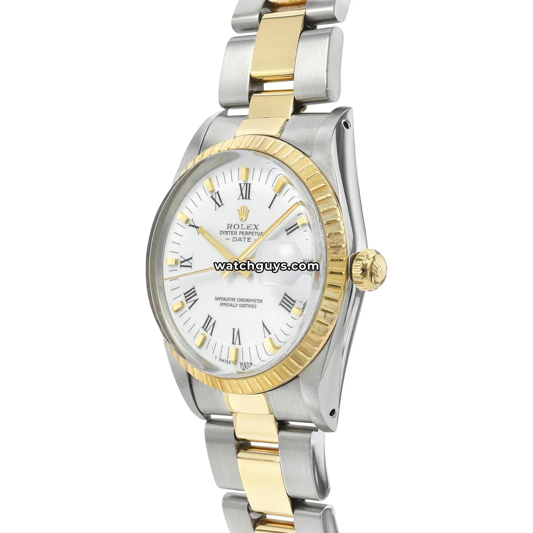 Rolex Date 15053 White Two Tone