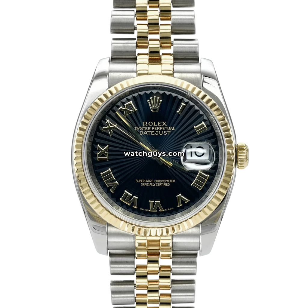 Rolex Datejust 116233 Black Sunbeam Jubilee
