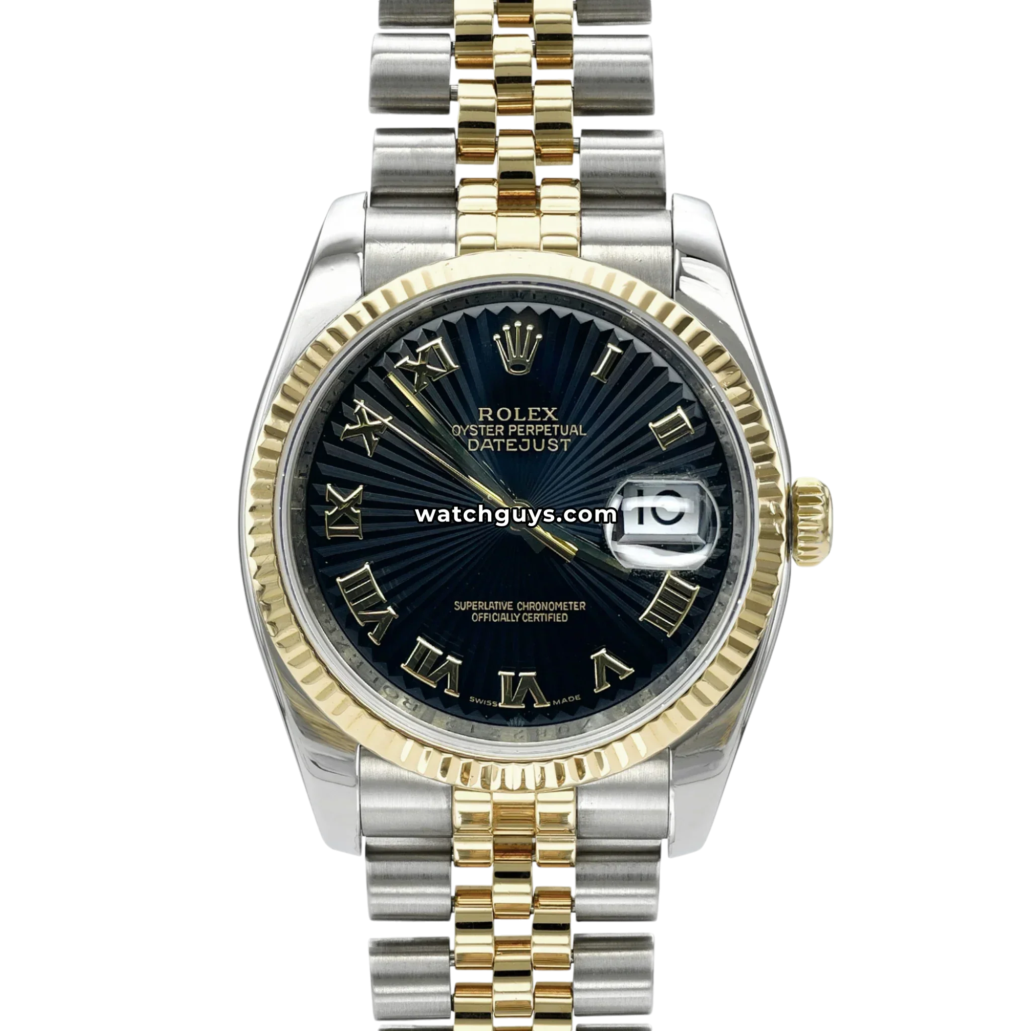 Rolex Datejust 116233 Black Sunbeam Jubilee
