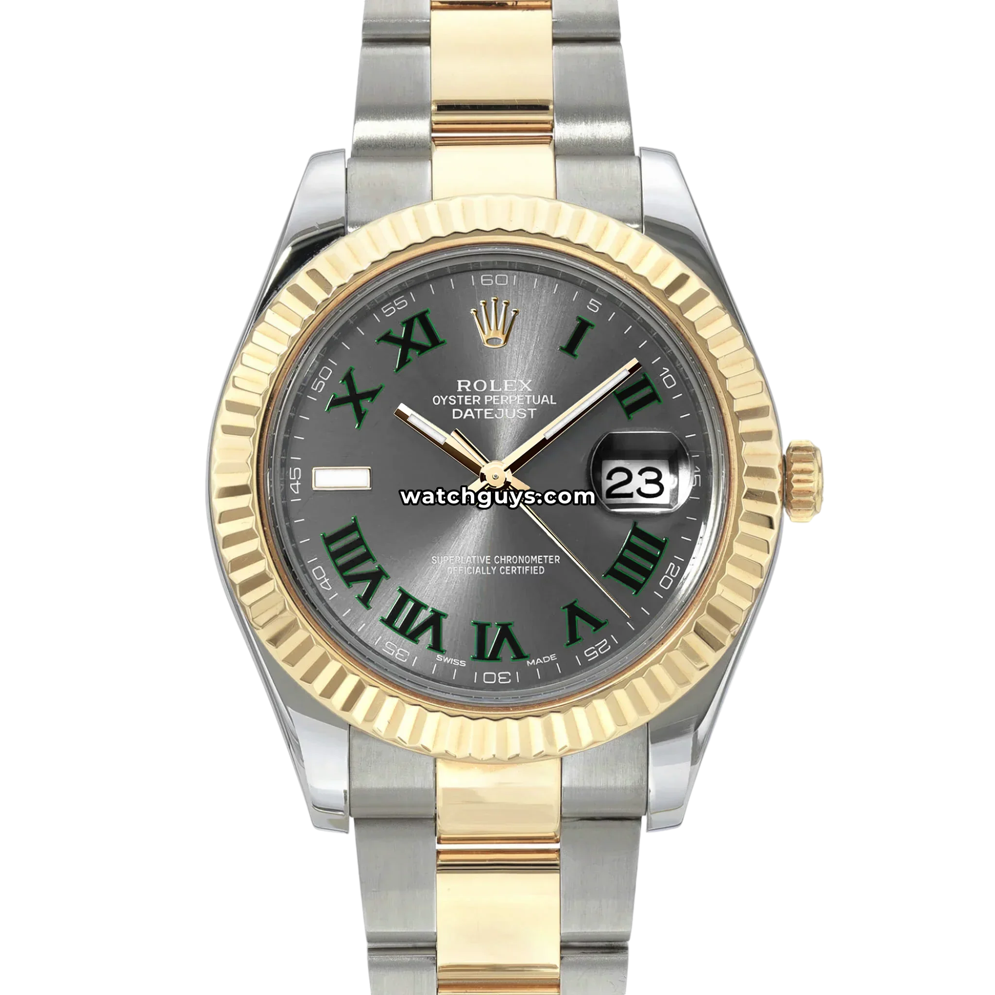 Rolex Datejust 116333 Wimbledon Two Tone Oyster