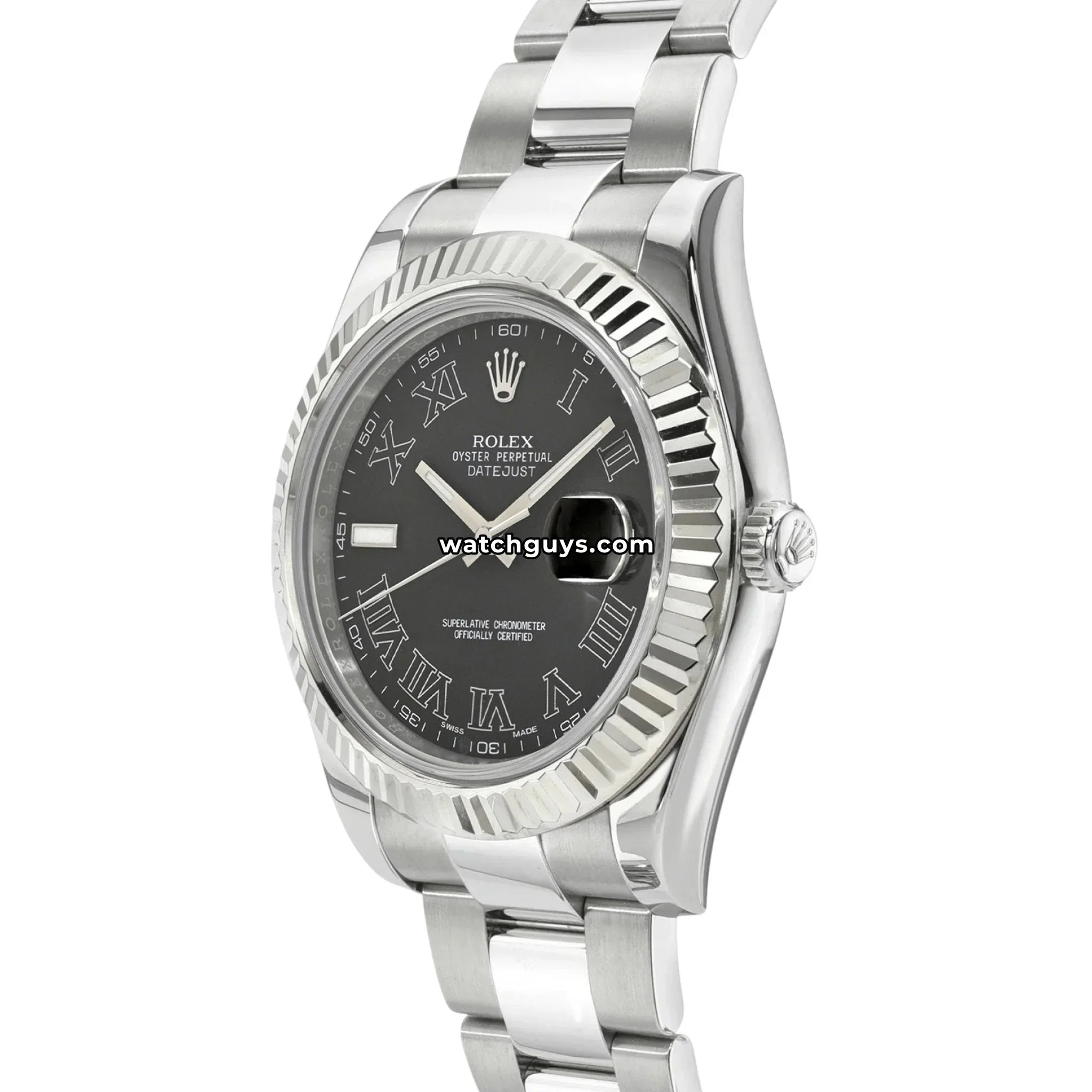Rolex Datejust 116334 Grey Roman Oyster