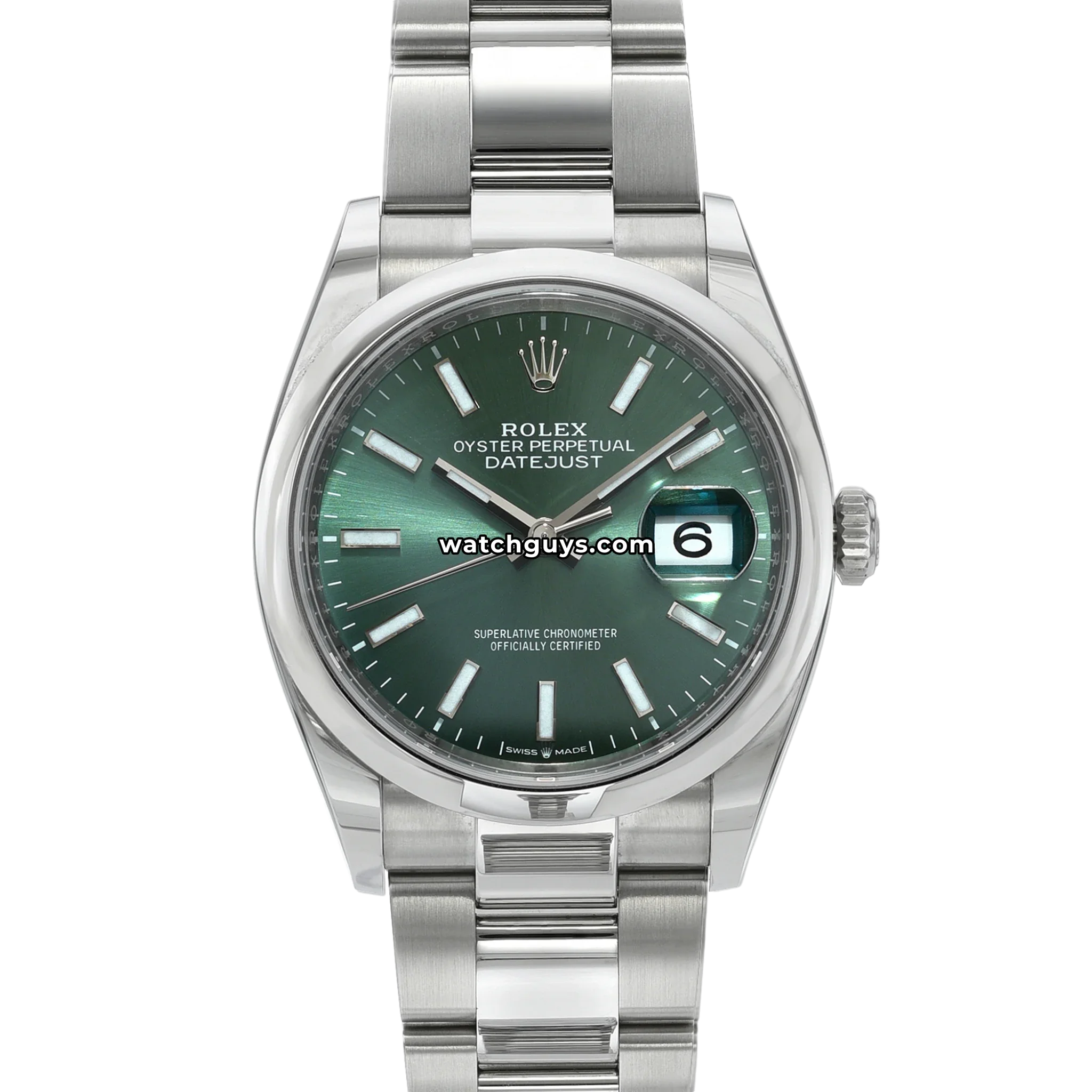 Rolex Datejust 126200 Mint Green Oyster