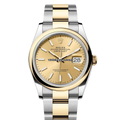 Rolex Datejust 126203 Champagne Index Oyster