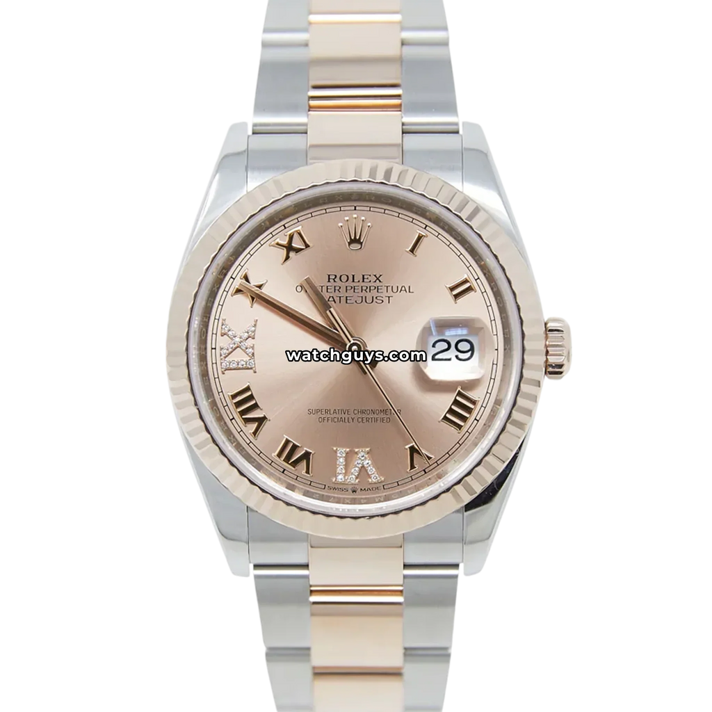 Rolex Datejust 126231 Pink Roman Diamond Oyster