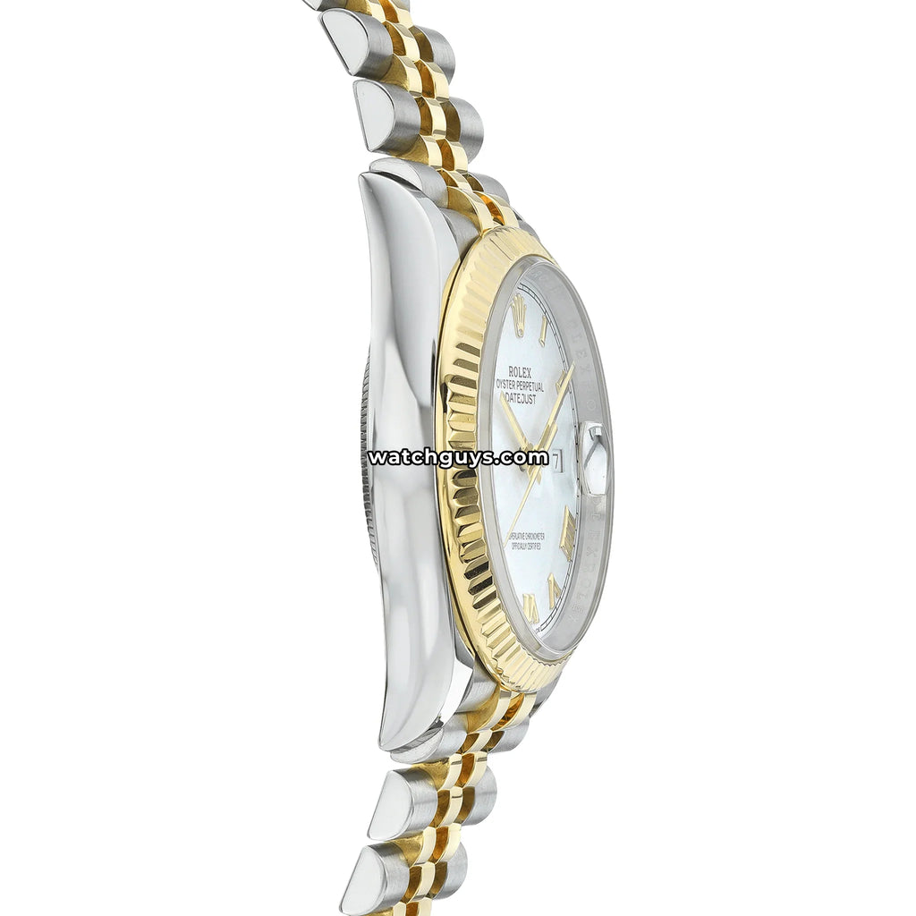 Rolex Datejust 126233 White Roman Two Tone