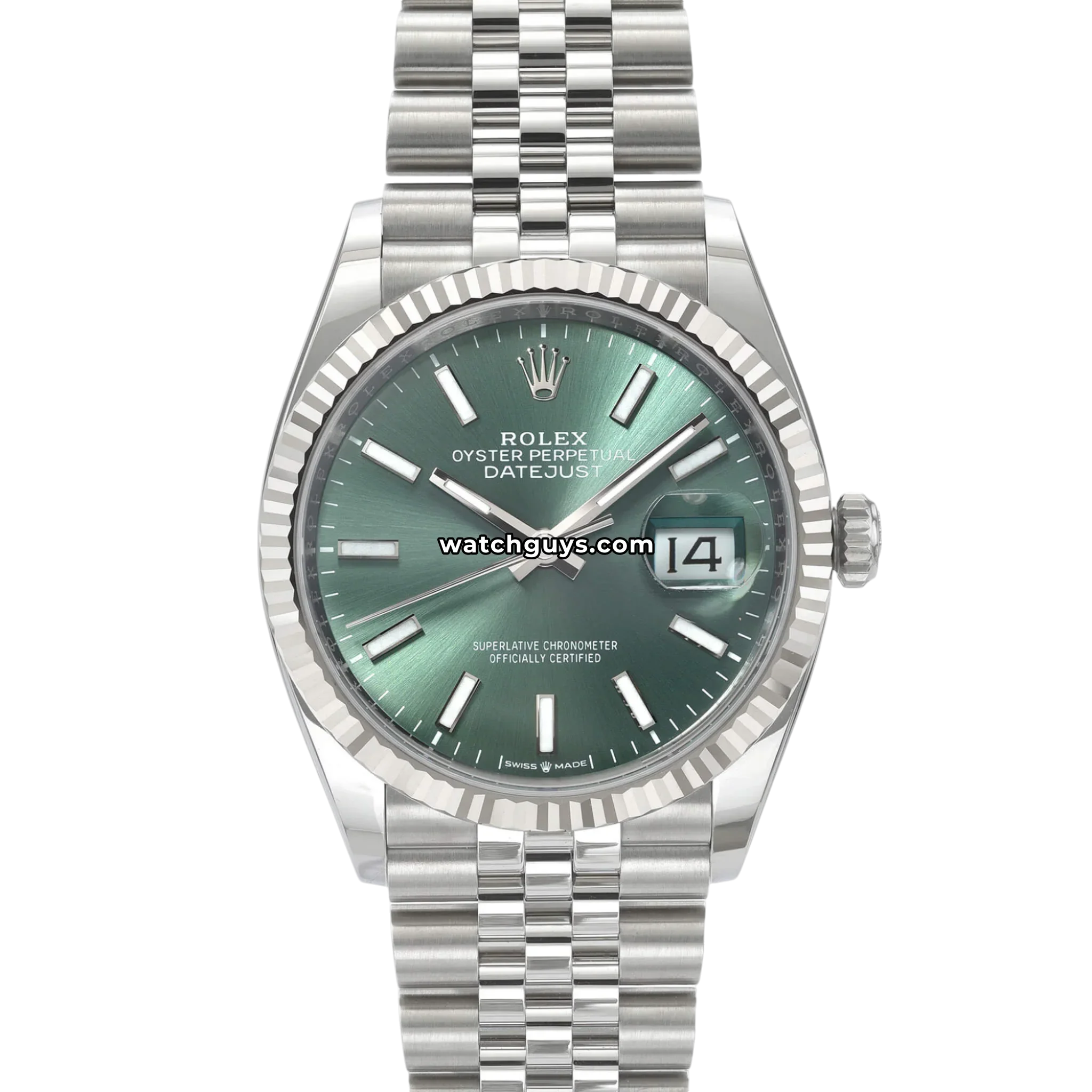 Rolex Datejust 126234 Mint Green Jubilee
